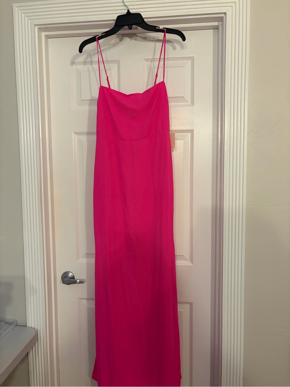 Pink Spaghetti Strap maxi dress